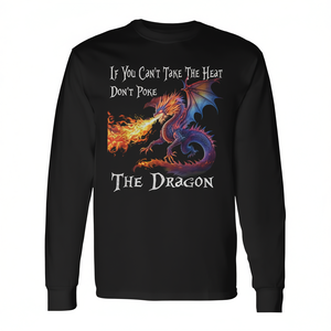 Si vous ne pouvez pas supporter la chaleur, ne plaisantez pas avec le dragon, t-shirt à manches longues - Product Image 2