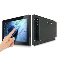 Personnalisation 10.1 pouces structure plate 430 luminosité moniteur à écran tactile LCD industriel HD moniteur tactile industriel entièrement en métal