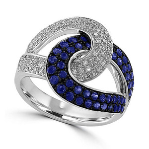 Anello a Croce Creativo per Donne, Stile Bicolore, Elegante Accessorio da Dito per Feste e Matrimoni, Idea Regalo - Product Image 1