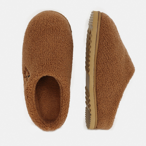 Mules en laine d'hiver pour femmes confortables personnalisées mocassins pelucheux du dimanche en peluche pantoufles en fausse fourrure - Product Image 2