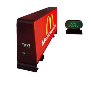 Écran d'affichage publicitaire LED pour taxi extérieur, double face, couleur pleine, étanche IP 65 - Product Image 4