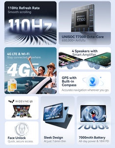 แท็บเล็ต Alldocube <span class=keywords><strong>IPlay</strong></span> 70E ขายดี ขนาด 10.95 นิ้ว ระบบ Android รองรับ Wifi 4G LTE GPS หน้าจอ IPS ความละเอียด 1200*1920 แบตเตอรี่ 7000 mAh Octa Core แรม 8GB ความจุ 128GB - Product Image 2
