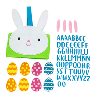 Lapin de Pâques Art Decor DIY Set Salle de classe pour enfants et Homeschool Panier de Pâques Kit d'artisanat en mousse EVA