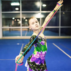 <span class=keywords><strong>Cuerda</strong></span> de <span class=keywords><strong>gimnasia</strong></span> de tres metros <span class=keywords><strong>Cuerda</strong></span> de <span class=keywords><strong>Gimnasia</strong></span> Rítmica multicolor Entrenamiento de artes de baile <span class=keywords><strong>Cuerda</strong></span> de saltar Deportes - Product Image 1