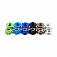 Écrou hexagonal autobloquant en alliage d'aluminium, antidérapant, multicolore, pour pièces de voiture RC et de quadricoptère