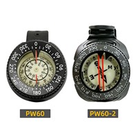 Boussole de plongée professionnelle résistante à la corrosion, style montre, aiguille nord sous-marine, aimant puissant, lumière nocturne