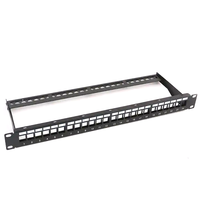 XXD pabrik OEM 24 48 port panel patch 19 inci logam matte UTP FTP rj45 Cat6 Cat5e panel patch kosong