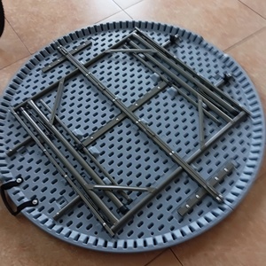 Bán buôn 60 inch HDPE vòng tròn bàn ăn tiệc cưới trắng gấp vòng nhựa bảng - Product Image 3