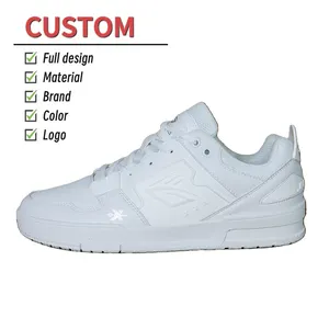 OEM ODM individuelles Schuhmarken-Design weiße Schuhe Hersteller mit meinem eigenen Logo niedriges MOQ Turnschuhe für Herren