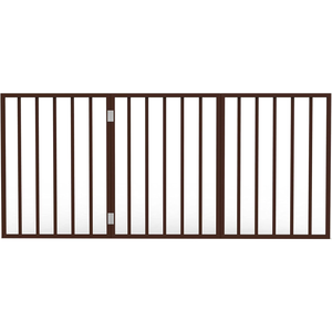 Acacia Modern Small Pets No Pawblems 3 panels Pet Gate Oil Stain (Black) Solid New Free <b>Standing</b> Short Dog Gate - Product Image 5