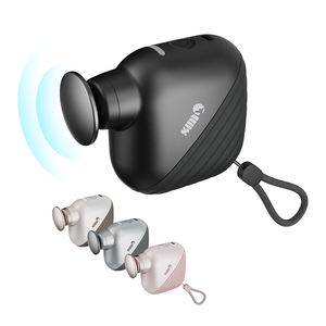 Pistol Pijat Mini Silikon Portabel Hitam untuk Pijat Otot Dalam Fascia Kebugaran Vibrator Saku Pemijat Booster - Product Image 1