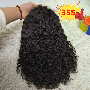 Promotion : Perruque brésilienne vierge en cheveux humains 13x4 Lace Front, vente en gros, 200 grammes, perruque bouclée Water Wave - Product Image 2
