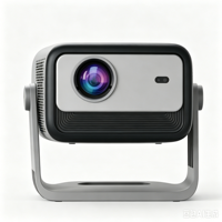 Projecteur LCD Android 14, 500 lumens ANSI, Full HD 1080P, WiFi 6, Bluetooth, mise au point automatique, correction automatique de la distorsion trapézoïdale, projecteur de cinéma maison intelligent
