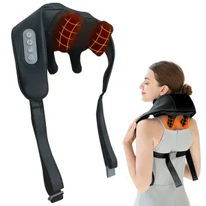 Masseur électrique sans fil de haute qualité pour le cou et les épaules portable Trapezius Pétrir les muscles profonds soulager la douleur