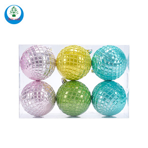 2025 nouvelle couleur incassable arbre accrocher boules décor en gros décorations en plastique ornements boule de noël - Product Image 1