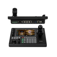 Controlador de Joystick para Cámara PTZ Tenveo NDI, Pantalla Táctil, Controlador de Joystick 4D para Transmisión en Vivo de Eventos Religiosos