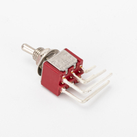 6MM DPDT interrupteur à bascule sur 6 broches petit interrupteur à bascule PCB montage interrupteur à bascule à Angle droit 2 gangs pour moto automobile