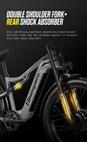 Vélo électrique à pneus gras en alliage d'aluminium EU 26 pouces, moteur sans balais, batterie au lithium 48V 2000W, autonomie de 60 km, frein à disque, 7 vitesses
