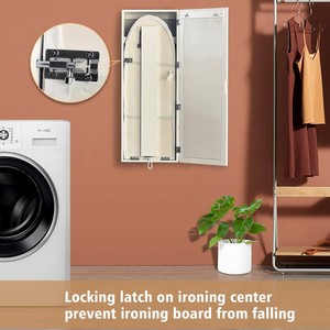 <span class=keywords><strong>Table</strong></span> <span class=keywords><strong>à</strong></span> <span class=keywords><strong>repasser</strong></span> murale pliable en bois pour appartement, avec miroir et support pour fer <span class=keywords><strong>à</strong></span> <span class=keywords><strong>repasser</strong></span>, fixation murale - Product Image 3