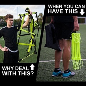 Thang Phẳng Tùy Chỉnh Thương Mại Có Thể Điều Chỉnh Thang Tập Tốc Độ Thang Nhanh Nhẹn Cao Su Không Rối Kèm Túi Xách - Product Image 3