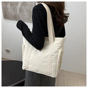 Nuevo diseño personalizado multifuncional de moda Premium, reutilizable, para viajes, compras, lona, informal, bolso de mano, hombro, caramelo, verano, novedad de 2017 - Product Image 4