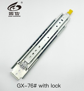 Guxin 200kg 76mm nhiệm vụ cao ngăn kéo trượt gấu hệ thống ngăn kéo kính thiên văn kênh tự khóa trượt theo dõi - Product Image 2