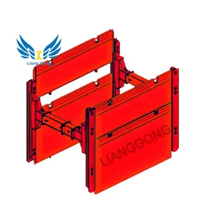 Lianggong型枠ディープファンデーションピット掘削建設トレンチボックススライドレールショアリングシステム