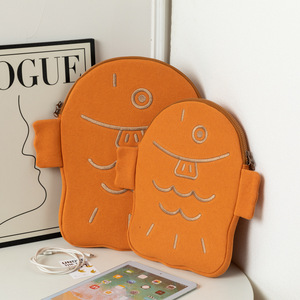 Nouvelle <span class=keywords><strong>pochette</strong></span> pour ordinateur portable Mac de 11 pouces et <span class=keywords><strong>13</strong></span> pouces de la Corée du Sud sac intérieur brûlé en polyester de conception de vivaneau mignon moche - Product Image 3