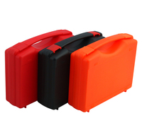 Boîte à outils en plastique portable antichoc de haute qualité TPC007 280*230*80mm OEM personnalisée noire pour l'emballage