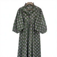 Robe longue décontractée et confortable en tissu 100% coton pour filles, femmes et dames, style vintage, coupe trapèze, idéale pour la plage ou les soirées, design élégant