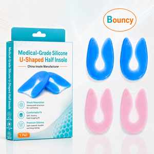 Almohadillas Ortopédicas de Gel de Silicona <span class=keywords><strong>para</strong></span> Talones, Alivio del Dolor de Espolones Calcáneos, Absorción de Impactos, Copas de Gel Elásticas <span class=keywords><strong>para</strong></span> Zapatos de Tacón Alto - Product Image 1