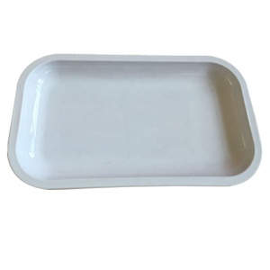 Hot selling white blank rolling tray 27cm nickel metal premium rolling tray plain