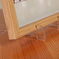 Neture NP1035 New Design 3D Casting Baby Handprint & Footprint Wood Crystal Photo Frame