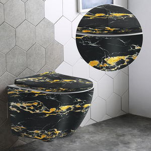 Inodoro de Porcelana sin Borde, Montado en la Pared, de Fabricación Exquisita, para Baño - Product Image 1