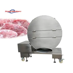 automatic frozen meat chopping slicing machine frozen meat chunk crusher flaker machine