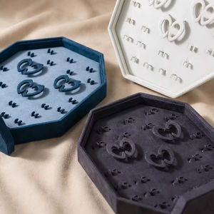 Customized Color <b>Jewellry</b> Store Display Earrings Hook Set Jewelry Stand Double-Sided Rotating Earring Rack Ring Necklace <b>Holder</b> - Product Image 5