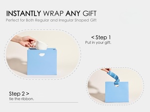 Sac d'emballage personnalisé en carton gaufré durable avec poignée, sac cadeau de luxe imprimé sur mesure avec logo - Product Image 4