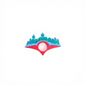 Marcapáginas Giratorio Impreso en 3D con Diseño de Castillo y Alas de Murciélago, Antiestrés, Divertido para Leer, Estilo Gótico Único, Multicolor, PLA - Product Image 5