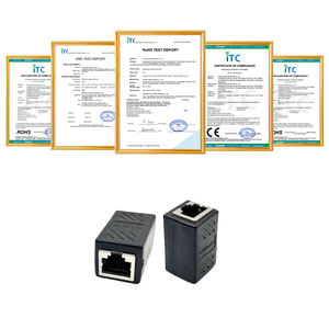 Coupleur <span class=keywords><strong>femelle</strong></span> bas de l'équipement industriel <span class=keywords><strong>RJ45</strong></span> terminal noir carré d'Ethernet <span class=keywords><strong>RJ45</strong></span> - Product Image 5