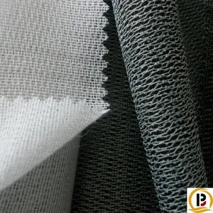 Ağır kalın viskon polyester örme yapışkan tela buckram pakistan