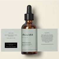 Étiquettes cosmétiques personnalisées en film BOPP nacré imprimées CMJN/couleurs unies, imperméables avec pelliculage pour pots et flacons cosmétiques