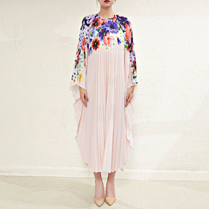 Robe ample pour femmes grande taille, mode écologique, imprimé floral naturel, robe maxi surdimensionnée, ODM personnalisable, vente en gros - Product Image 2