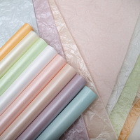 Fabricant de papier de soie d'emballage de fleurs nacrées de haute qualité Vente en gros Couleur unie Corée Design Papier d'emballage cadeau