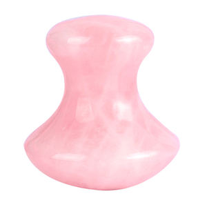 Натуральный розовый кварц гриб Gua Sha камень набор оптом различные ручки Gua Sha нефрит для лица Guasha Stein кристалл набор с коробкой для - Product Image 3