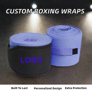 Gants de musculation personnalisés en gros directement de l'usine, impression personnalisée, écologiques, durables, en coton, bandages de boxe professionnels pour - Product Image 2