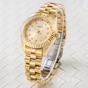 Venta al por mayor de las mujeres de acero inoxidable reloj de cuarzo logotipo personalizado características luminosas resistente al agua 5ATM caso nuevo negocio Dial de cristal - Product Image 1