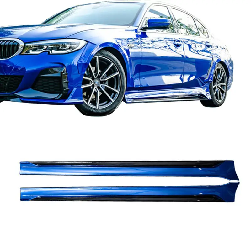 Kit de carrocería de decoración Exterior AK para BMW, faldón lateral para parachoques, Serie 3, G20, G28, Material ABS, estilo deportivo M, 2019, 2020