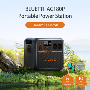 <span class=keywords><strong>Bluetti</strong></span> AC180P + PV200 Kit de générateur solaire Panneaux solaires 1800 watts Générateur solaire Alternateur de charge Centrale électrique - Product Image 1