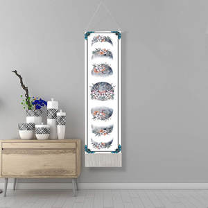 13*51 pollici Moon Phase Arazzi Appeso A Parete, pieno Ciclo di Crescita della Luna Banner Arazzo Da Parete In Cotone E Lino di Arte Della Parete - Product Image 5