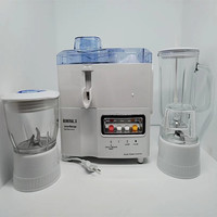 4 In 1 Elektrische Juicer Mixer Machine Fruit Food Extractor Keuken Draagbare Blenders 800W Automatische Sapmaker Vleesbonenmolen